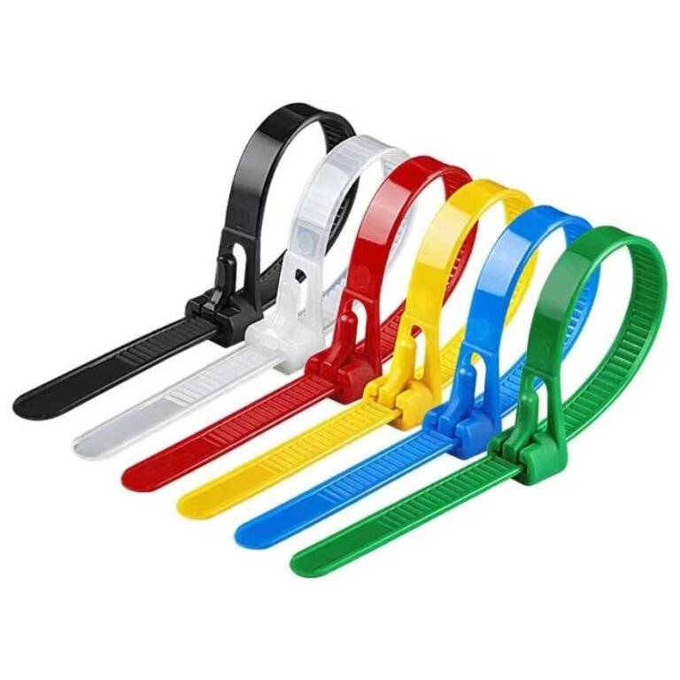 Releasable Cable Ties – HCT detachable reusable plastic zip ties