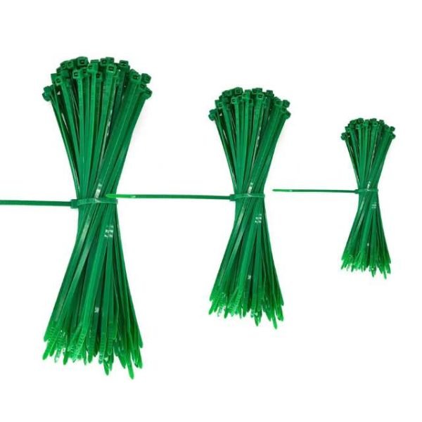 Small and Mini Green Zip Ties