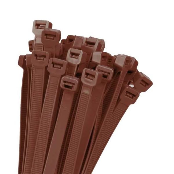 HCT brown heavy duty zip ties