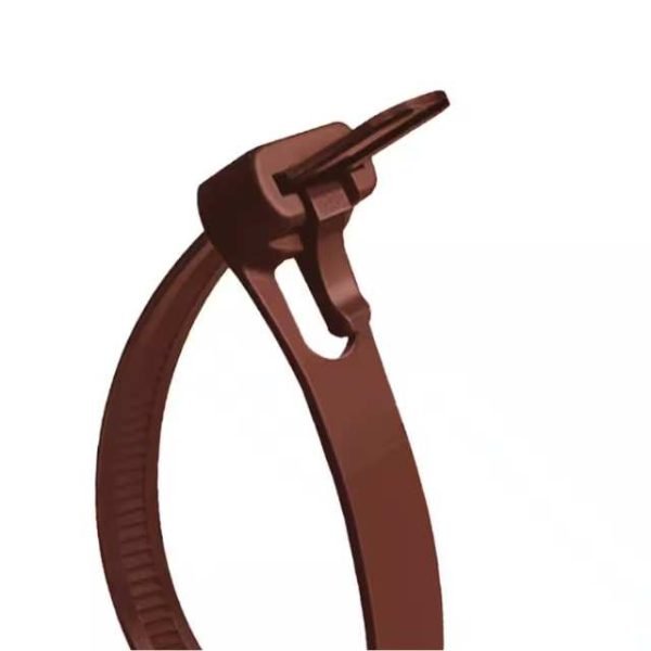 HCT dark brown zip ties