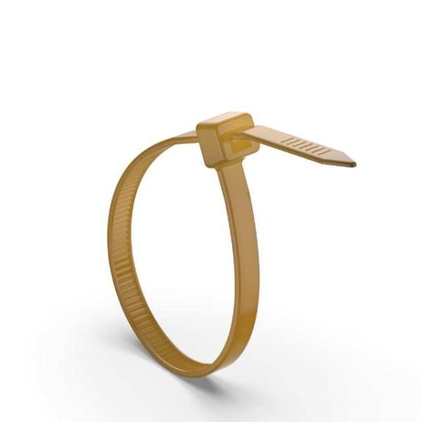 HCT light brown zip ties