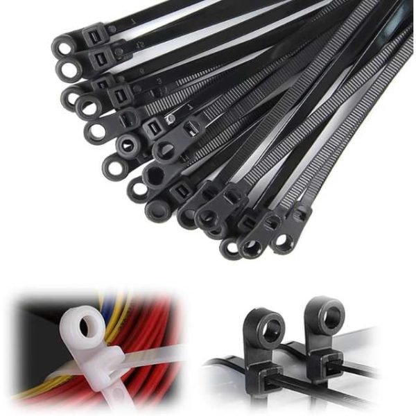HCT self locking cable ties with screw hole