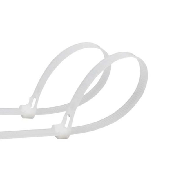HCT white reusable zip ties