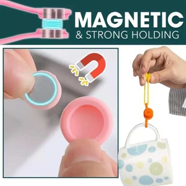 Magnetic Silicone Twist Ties for Organization
