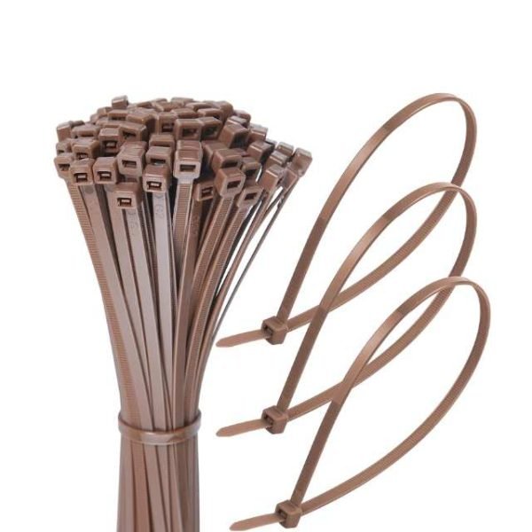 brown uv resistant zip ties