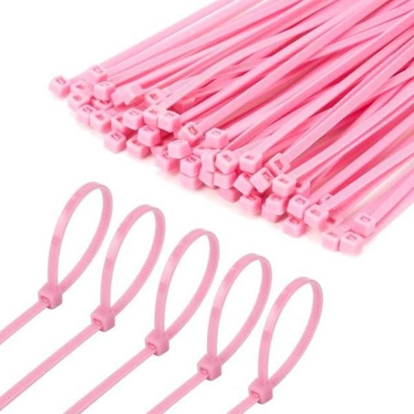 light pink zip ties