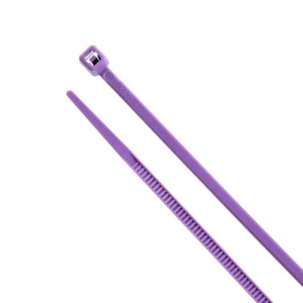 small purple zip ties